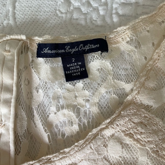 AMERICAN EAGLE - Cream Lace Dress - Picture 4 of 4
